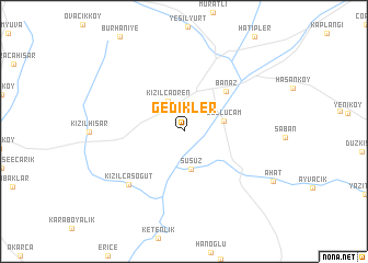 map of Gedikler