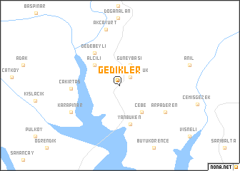 map of Gedikler