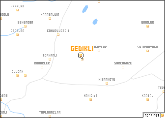 map of Gedikli