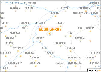 map of Gediksaray