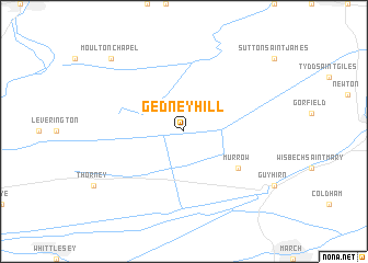 map of Gedney Hill