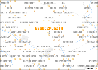 map of Gedőczpuszta