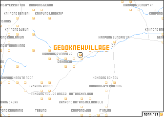 map of Gedok New Village