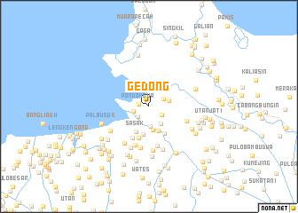 map of Gedong