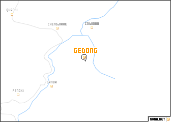map of Gedong