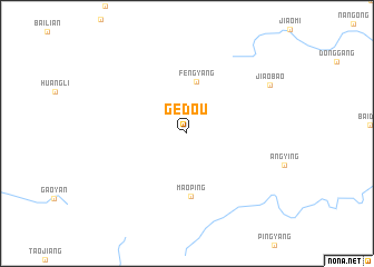 map of Gedou