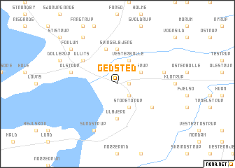 map of Gedsted