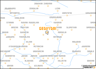 map of Gedvydai