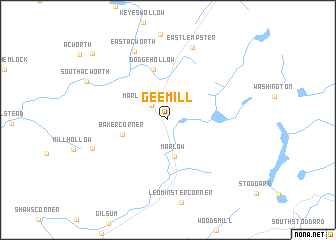 map of Gee Mill