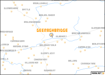 map of Geeragh Bridge