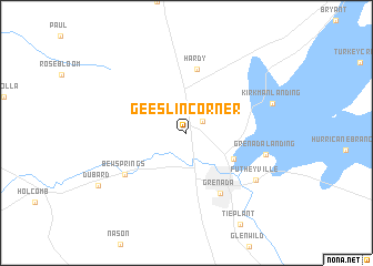 map of Geeslin Corner