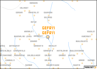 map of Gefayi