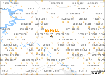 map of Gefell