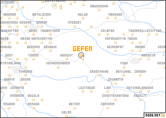 map of Gefen