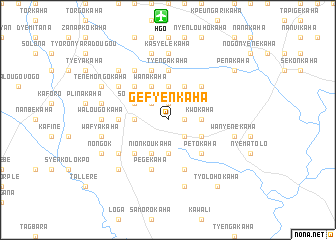 map of Gefyenkaha