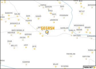 map of Gēgash