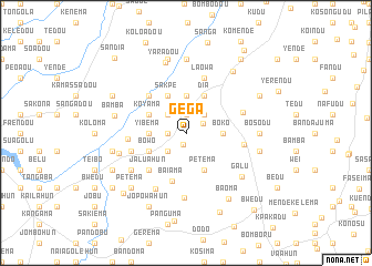 map of Gega