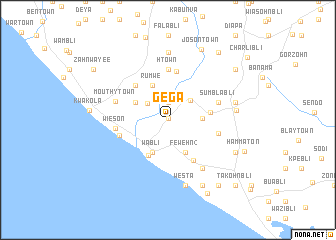 map of Gega