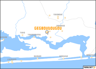 map of Gégboudougou