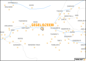 map of Gegelidzeebi