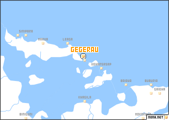 map of Gegerau