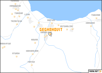 map of Geghahovit