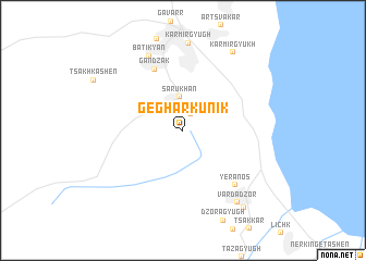 map of Gegharkʼunikʼ