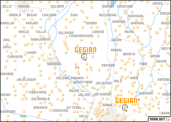 map of Gegiān