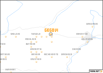 map of Gegovi