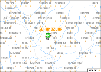 map of Gehamozuha