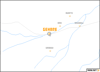 map of Geharē