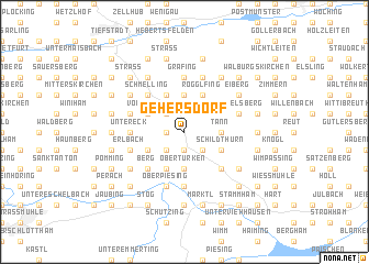 map of Gehersdorf