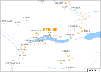 map of Gehjān