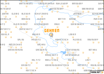 map of Gehmen