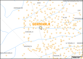 map of Gehnewāla