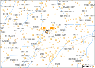 map of Geholpur