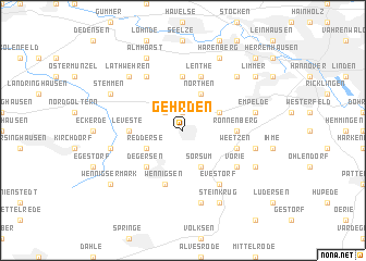 map of Gehrden