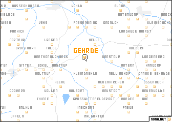 map of Gehrde