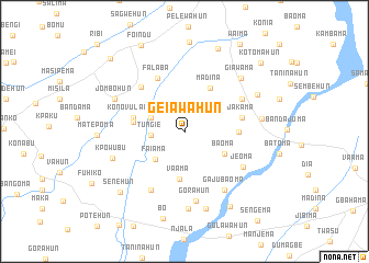 map of Geiawahun