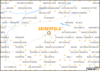 map of Geisenfeld