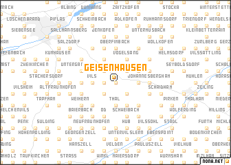 map of Geisenhausen