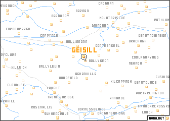 map of Géisill