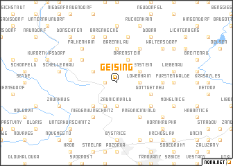 map of Geising