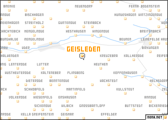 map of Geisleden