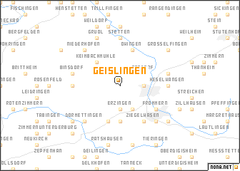 map of Geislingen