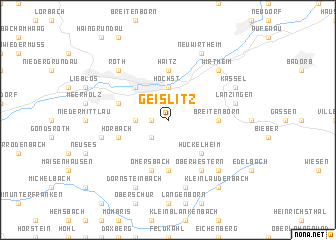 map of Geislitz