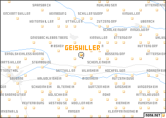 map of Geiswiller