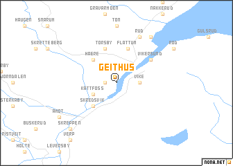map of Geithus
