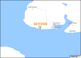 map of Geitvika