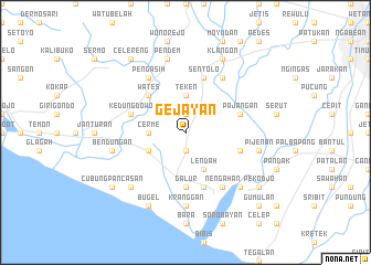 map of Gejayan